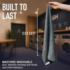 Rapid Dry Towels The Finisher Premium Microfiber Detailing & Utility Towel | 70 x 40cm | Channel Weave Lint-Free Cleaning Cloth | Scratch-Free Car Towel for Glass Chrome Interior & Home Cleaning
