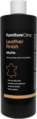 Furniture Clinic Leather Finish Matte | Seal & Protect | Suitable for Leather Sofas, Car Interiors, Handbags, and More | Flexible | Prevents Scratches and Scuffs | Matte Finish (500 ml / 17 oz)
