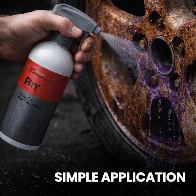 KOCHCHEMIE - Reactive Rust Remover - pH Neutral Cleaner; Use for Rust, Metal Particles, Burnt-in Brake Dust and Other Pollutants; Gentle Formula (500 milliliters)