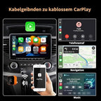 2026 2-in-1 Wireless CarPlay & Android Auto Adapter, Mini USB Dongle, Bluetooth 5.2, 5GHz WiFi, OTA Update, for Factory Wired CarPlay Vehicles