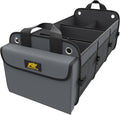 MIKKUPPA Car Trunk Organizer - 100L Large Car Organizer, 1680D Oxford Collapsible Suv Trunk Storage with 2 Adjustable Straps for Auto, Truck, Suv (Gray)