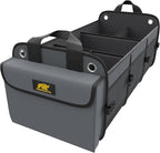 MIKKUPPA Car Trunk Organizer - 100L Large Car Organizer, 1680D Oxford Collapsible Suv Trunk Storage with 2 Adjustable Straps for Auto, Truck, Suv (Gray)