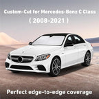 EcoNour Windshield Sunshade Compatible for Mercedes Benz C Class 2008-2019 2020 2021, W205 C250 C300 C400 Sun Visor for Front Windshield & Window Sun Shade Cover, UV Heat Protector, Car Accessories