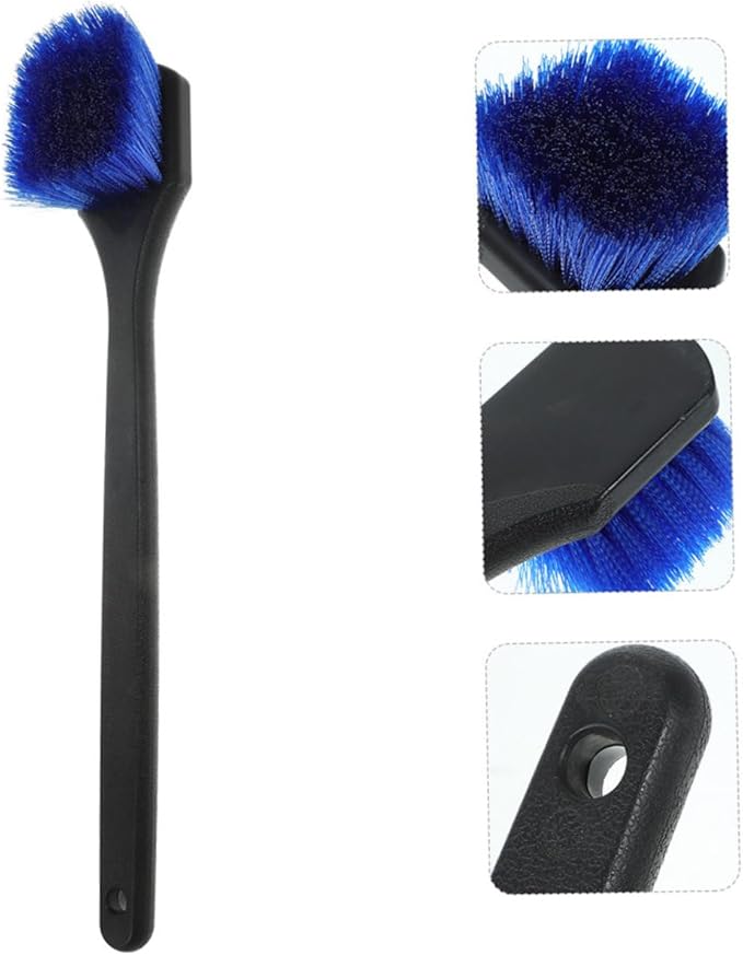 PRETYZOOM 2Pcs Wheel Scrub Brush Long Handle Car Washing Brush for Tires Wheels Dual Purpose Rv Wash Brush for Cars Trucks Motorcycles Efficient Tire Cleaning Tool