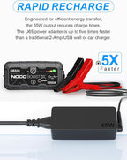 65W USB C AC Power Adapter Charger for NOCO Boost X Series GBX45 GBX55 GBX75 GBX155 Portable Jump Starter Power Supply Cord