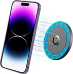 Sticky Magnetic Phone Mount Compatible with Magsafe 16 15 14 13 12 Pro Max Mini Car Mount and Wall Mount Soft Silicone Front