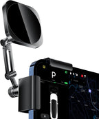 All-Metal Phone Holder for Tesla Model 3/Y and Cybertruck, Car Dash Phone Holder, Accessories Magsafe Car Mount Magnetic Phone Mount Strongest Magnet Power Compatible with Tesla Model Accessories