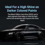 Vonixx Blend Ceramic & Carnauba Spray Wax - Black Edition | Deep Shine for Dark Paints | Superior Automotive Care Solution | Conceals Swirls and Scratches | Car wax Essential | 16.9 fl oz (500 ml)