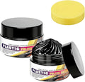Tyre Nourish Cream, Tire Wax 100g with Sponge,Tire Polishing Paste, Restores Black Gloss, Wheel Cleaning Refurbish Wax, Polishing Paste for Cars Trucks, Restores Like-New Look (2pcs)