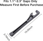 Car Seat Gap Filler 2 Pack, Universal Car Seat Gap Organizer, Fit for Car Seat Gap Width 1.1-2.3 Inches, Car Seat Side Gap Plugger Anti-Drop Device for Most Cars SUV Truck (Black)