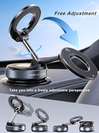 Magnetic Phone Holder for Car [120+ LB Strongest Suction & 2800gf Strongest Magnetic] 360° Adjustable Car Phone Holder for Magsafe Phone Holders for Your Car for iPhone 17 Pro Max 16 15 14 13 12 Plus