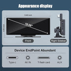 10.26" HD Carplay Screen for Car Stereo, 4K Dash Cam Wireless Portable Touch Screen Car Play with Apple Carplay & Android Auto with 1080P Back Up Camera, Bluetooth, Mirror Link, GPS, AUX+64GB
