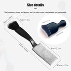 Double Head Brush for Car Clean,Car Brushes for Detailing Interior,Car Detailing Brushes Exterior,Soft Car Detailing Brush(Black&White,3Pack)