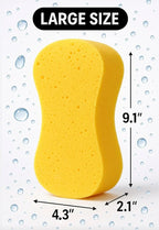 2-Pack Car Wash Sponges - Large Sponges, Extra Thick for All-Purpose Cleaning, Ideal for Vehicle Washing, Equipment Cleaning, Boat Cleaning