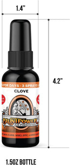 BluntPower Clove Concentrated Air Freshener for Room and Car - Oil-Based Diffuser Spray Bottle - Long-Lasting Bathroom, Car Freshener & Odor Eliminator (1 Pack)