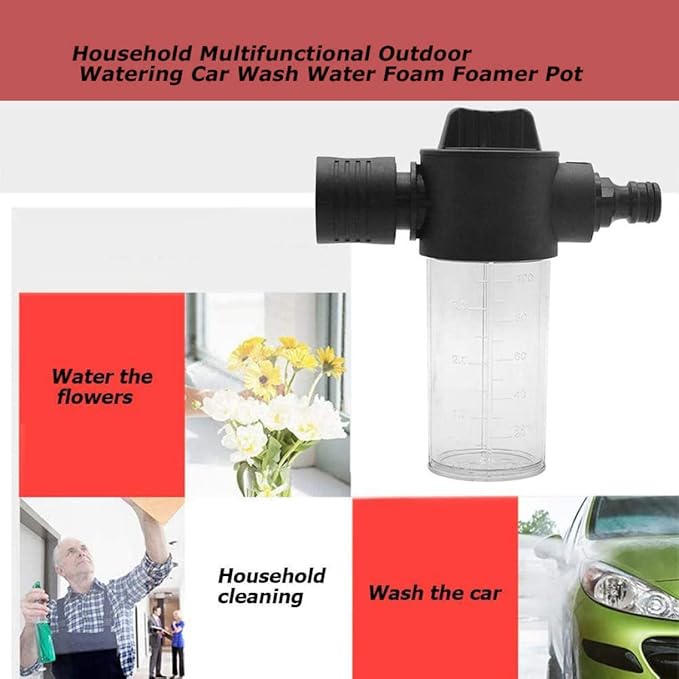 Snow Foam Jet Pot Car Wash Soap Pot Foamer High Pressure Washer Soap Sprayer for Outdoor Household Car Window Watering Cleaning| Pressure Washer Sprayer