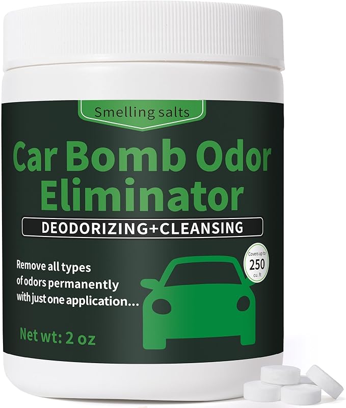 Car Bomb Odor Eliminator 2 oz – Odor Neutralizer for Home & Cars – Eliminates Smoke, Pet, and Food Odors – 250 Cubic Feet Coverage