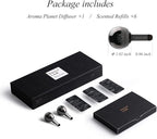 DAILY LAB Aroma Planet Car Perfume Air Freshener - Vent Clip, 3 Scents, 6 Refills, Luxe-in Car Accessories, 45-Day Long-Lasting Scents