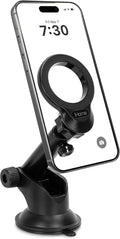 iHome Car Mount, Dashboard/Windshield/Vent Mount, Swivel Neck, Silicone Grip, Adjustable Mount Arm with Suction Cup Base (Magnetic Car Mount)