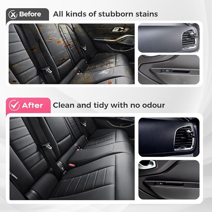 Polishing Cleaner, 2026 New Car Interior Cleaner, Polishing Cleaner Car Interior Spray, Interior Detailer Spray for Rubber Leather Car Interior, Easy Application for Daily Vehicle Care (3pcs)