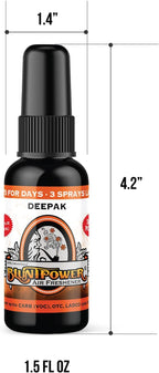 BluntPower (Deepak, 3 Pack) Concentrated Air Freshener - Premium Oil Based Air Freshener Spray For Home and Car - Long-Lasting Bathroom Spray, Car Freshener, & Odor Eliminator Spray