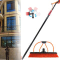Washing Set Equipment Telescopic Extension Cleaning Pole, 3.6-11M Photovoltaic Panel Cleaning/Window Clean, Water Fed Telescopic Brush, Extension Pole Cleaning for Trucks,12FT/3.6M (30FT/9M)