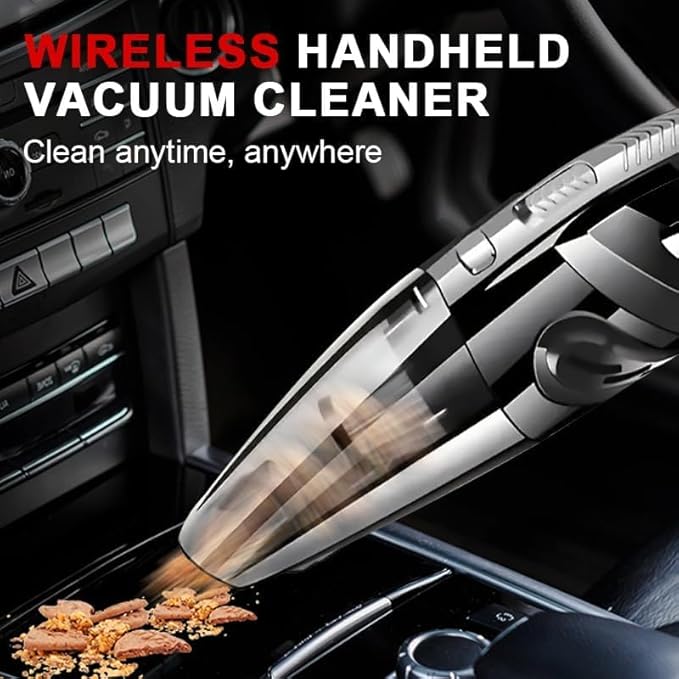 Handheld Vacuum Cordless, 16000Pa Powerful Car Vacuum Cleaner, 4000mAh Rechargeable Portable Vacuum with 68000RPM Motor, Washable Filter, Mini Vacuum for Car, Home, Pet Hair, Keyboard Cleaning