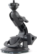 Delkin Devices Fat Gecko Mini Suction Camera Mount - Powerful Suction Cup Camera Mount for Car, Motorcycle, Desk, Window | Secure and Adjustable Action Camera Holder for Video Recording