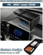 2024-2026 TX350 Behind Screen Organizer for Lexus TX 350 Accessories TPE Dashboard Storage Tray Compatible with 2024 2025 2026 Lexus TX(TX350/TX 350 Premium/TX 500h F Sport /TX 550h+/TX 550h+ Luxury)