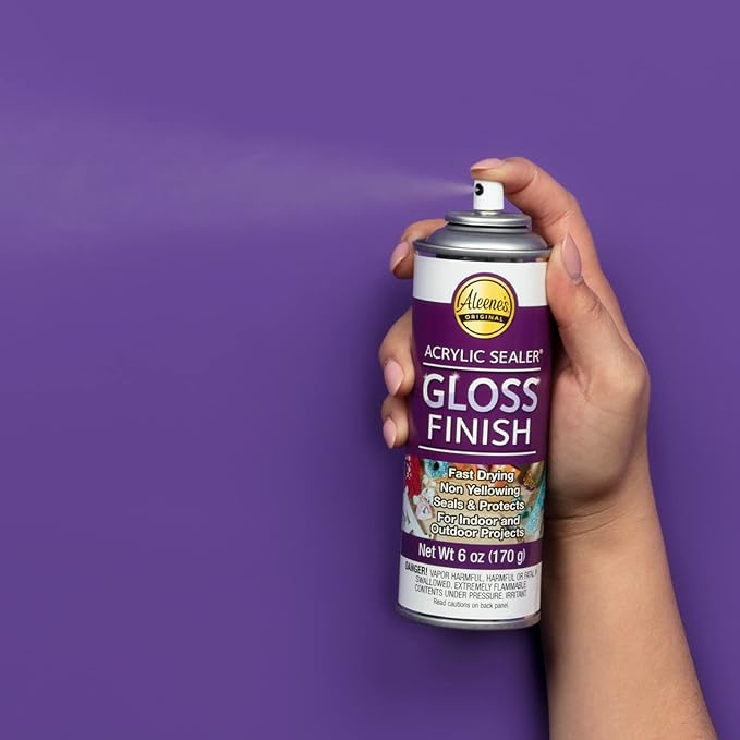 Aleene's Spray 6 oz. 3 Pack Acrylic Sealer, Clear-Gloss 3 Count