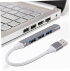 KALLORY USB Hub Ports Expansion for Laptop Desktop Car Gaming Keyboard Mouse Accessory Hub USB Extender