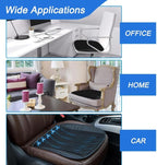 JSCARLIFE Universal Ventilated Car Seat Cushion with USB Interface Quick Cooling Three-Speed Adjustable Seat Cushion Suitable for All Car Seats, Home and Office Chairs (Style-A)