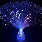 2pcs 14 inch Corded Fiber Optic Mood Novelty Lamps Lighting Lite with Color-Changing Crystals Base (2)