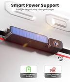 Solar Wireless Backup Camera: 7.2" 1080P Monitor, 2-Min DIY Installation, Dual Antennas, Split-Screen DVR Recording, IP69K Waterproof Reverse Camera for Car, Van, SUV, Truck, Trailer