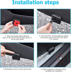 2Packs Car Door Lights Car Door Shadow Lights Projector Welcome Courtesy Lights (b-car-Orange)