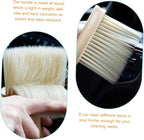 Healifty 5pcs Wooden Handle Dust Brush Car Air Vent Cleaner Electric Duster Detailing Tool Kit