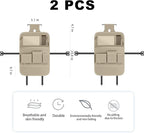 XDV Car Seat Organizers,Multi-functional Back Seat Protectors, Storage Pouches, and Tray Holders (for Cars, Kids, Seat Back and Rear Seats) (Plain Beige, 2 Pcs)