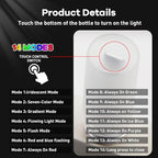 14 in 1 Modes Car USB Night Light, 7 Colors Touch Adjustment LED Ambient Lighting USB Automotive Interior Night Lamps, Mini LED Bulb for Car, Camping, Holiday Decoration, Bedroom, Party(4Pcs)