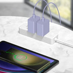 USB C Charger Type C Charger Fast Charging 10FT 45W Samsung Chargers 2-Pack with iPhone Air/17/17 Plus/17 Pro/17 Pro Max/16/16 Plus/16 Pro/16 Pro Max/15/15 Pro Max/iPad Pros/Galaxy S25 S24(Purple)