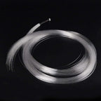 AZIMOM PMMA Plastic 50pcs*0.04in*6.5ft Fiber Optic Cable Strands End Glow Roll Bunch Fiber String for Star Sky Roof Ceiling Decoration All Kind LED Light Engine Driver