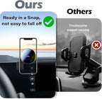 Car Phone Holder for 2025 2026 KIA Carnival/Carnival EV Accessories Apply to 12.3 Inch Touchscreen 15W Fast Wireless Charger Screen Fixed Clip HandsFree Cell Phone Mount 360° Rotation