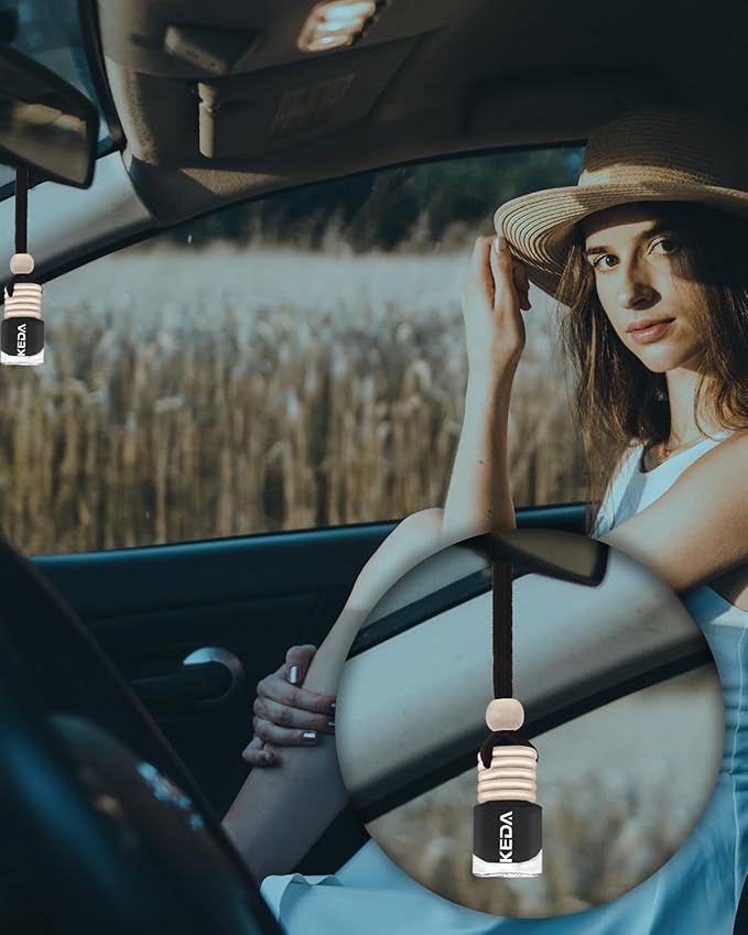 Automotive Air Freshener 4ml Car Scents | 45-Days Keep Fragrance | Automobile Hanging Diffuser Bottles | Remove Auto Odor Long-Lasting Fresh Air for Home Deodorizer (Dark Night)