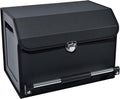 XCF Car Trunk Organizer, Leather Trunk Organizer with Lid and Push-pull Handle Car Storage Box for SUV, Minivan, Sedan (Black, 16.9 x 11.4 x 12.2in)