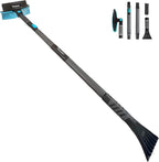 58" Car Snow Brush & Ice Scraper Long Snow Brush for Car Extendable, Upgraded Heavy Duty Pivoting Snow Broom for SUV Trucks Windshield