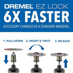 Dremel EZ726-01 EZ Lock™ Sanding & Polishing Rotary Accessory Micro Kit, 8 Piece Set