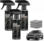 Rapid Ceramic Paint Sealant Spray, 2026 Upgraded Car Coating Spray for Shine & Protection, Gloss & Mirror Shine,Ultra Slick Finish Easy Car Coating (3 Sets with Towels)