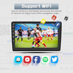 Car Radio Stereo Upgrade for Jeep Wrangler JK 2007-2018 Dodge Ram Android 13 with Wireless CarPlay Android Auto