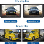 B-Qtech 7 inch Wireless Backup Camera System Digital Signal HD 1080P Rear View Monitor Kit, IP69 Waterproof Night Vision Reverse Back up Camera for Truck Car RV Trailer Camper Van Bus