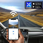 Fitcamx 4K Dash Cam Suitable for Honda Civic 2016-2021 & Insight 2019-2022 (with 8 Vents, HD2-0323), OEM Factory Look, UHD 2160P Video, Built-in WiFi & APP, Loop Recording, Gravity Sensor, 64GB Card