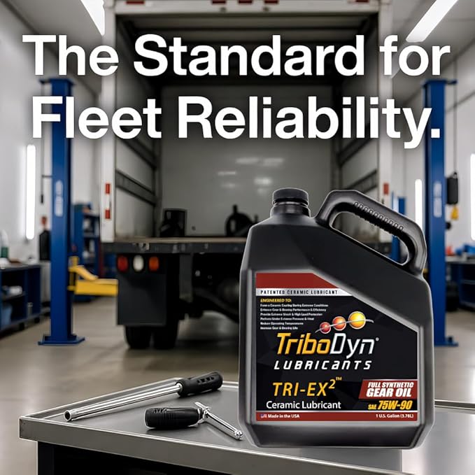 Tri-Ex2 75W90 Full Synthetic Gear Oil with Ceramic Coating - API GL-5 & MT-1 - for Differentials, Manual Transmissions & Hypoid Gears - 1 Gallon (1 Gallon, 75W-90)
